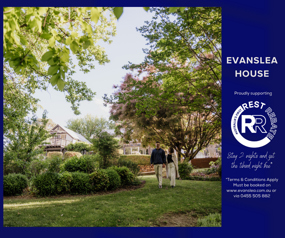 Mudgee Region Rest Rebate Evanslea House Promotion
